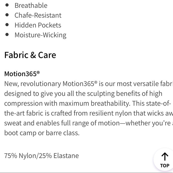 Fabletics Trinity mid rise pocket leggings 7/8 length, new, medium, black - Picture 7 of 10